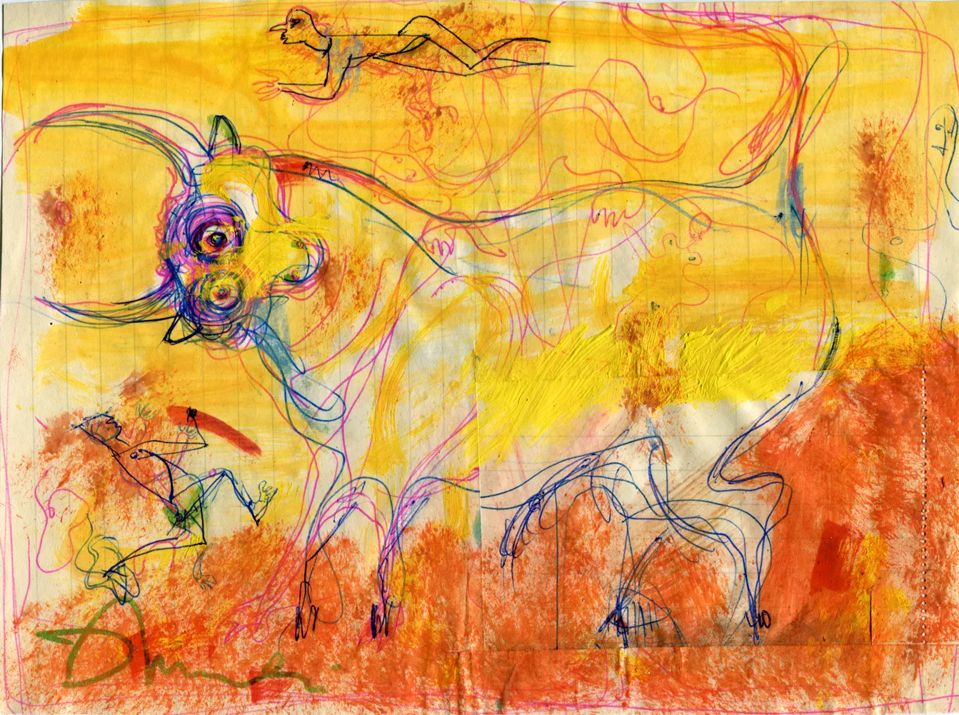 Animal - Bull - Man
