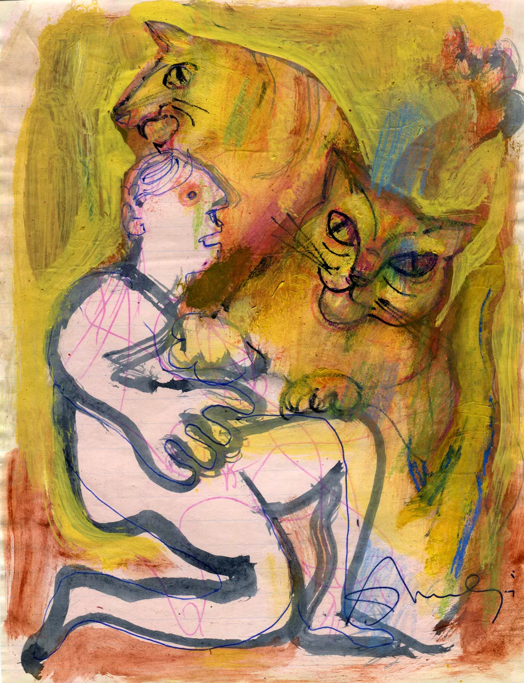 Animal - Cat - Lion - Man