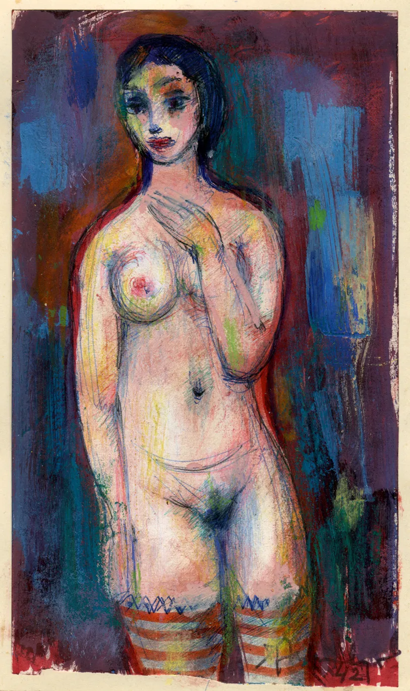 Dated - Nude - Signed - Woman