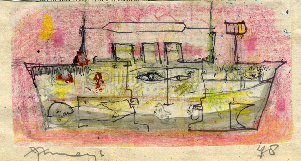 Boat - Dated - Ship - Signed