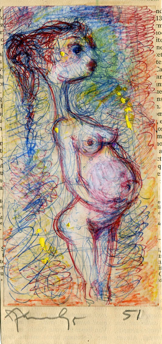 Birth - Dated - Nude - Signed - Woman