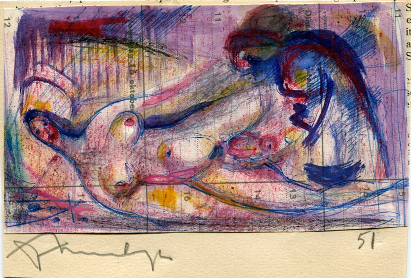 Birth - Dated - Nude - Signed - Woman
