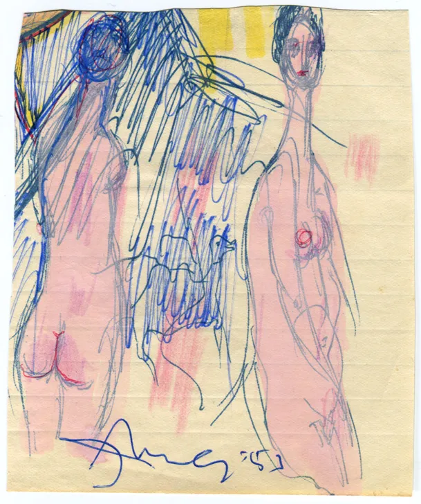 Dated - Nude - Signed - Woman