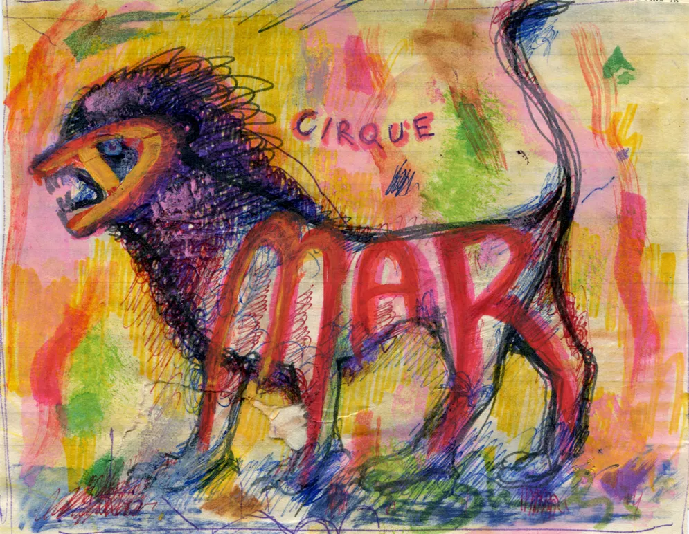 Animal - Circus - Dated - Lion - North-Africa - Signed