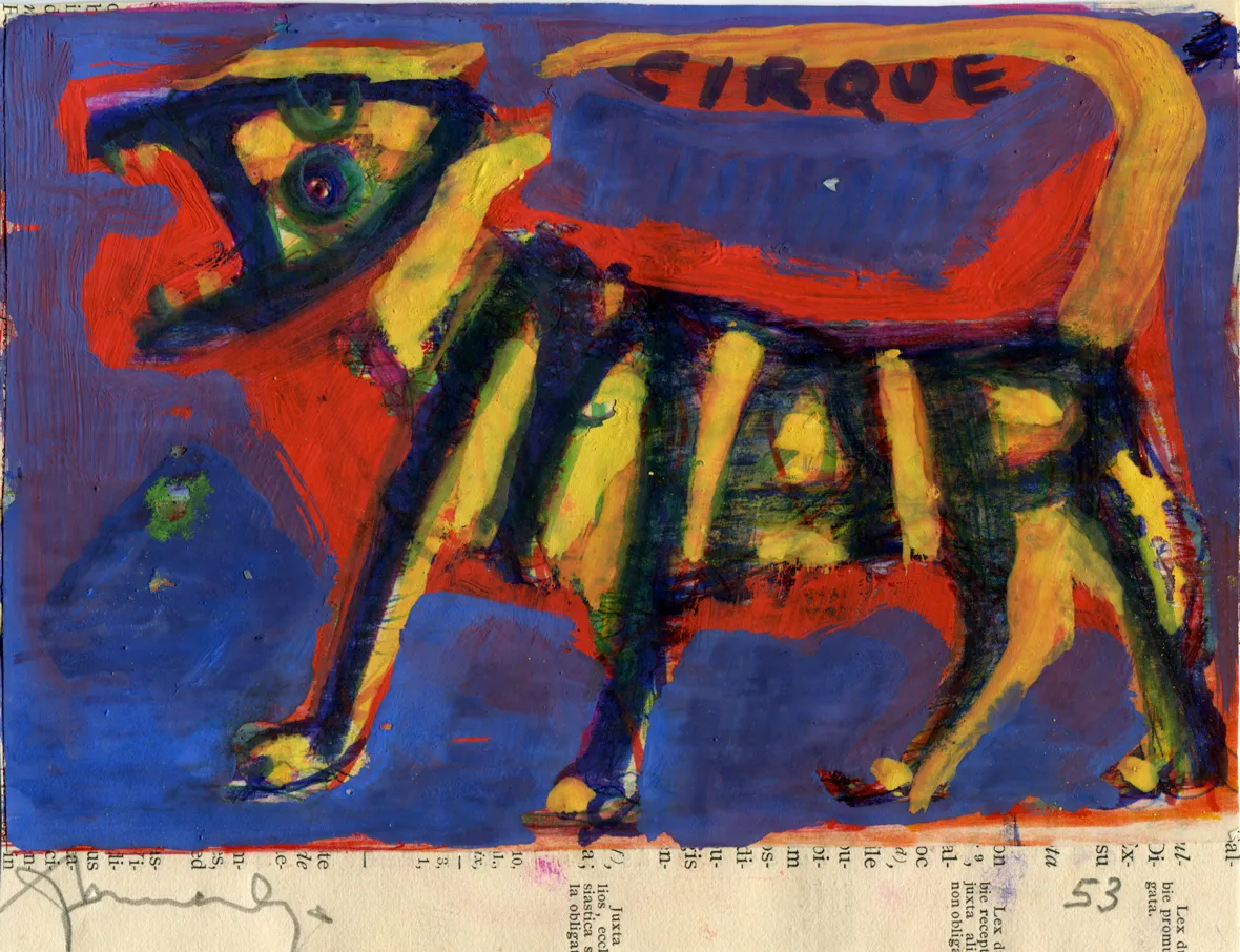 Animal - Circus - Dated - Lion - North-Africa - Signed