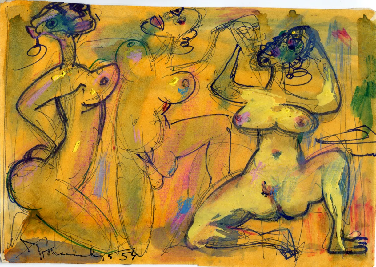 Dated - Nude - Signed - Woman