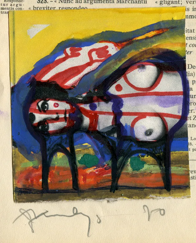 Animal - Candy - Collage - Dated - Signed