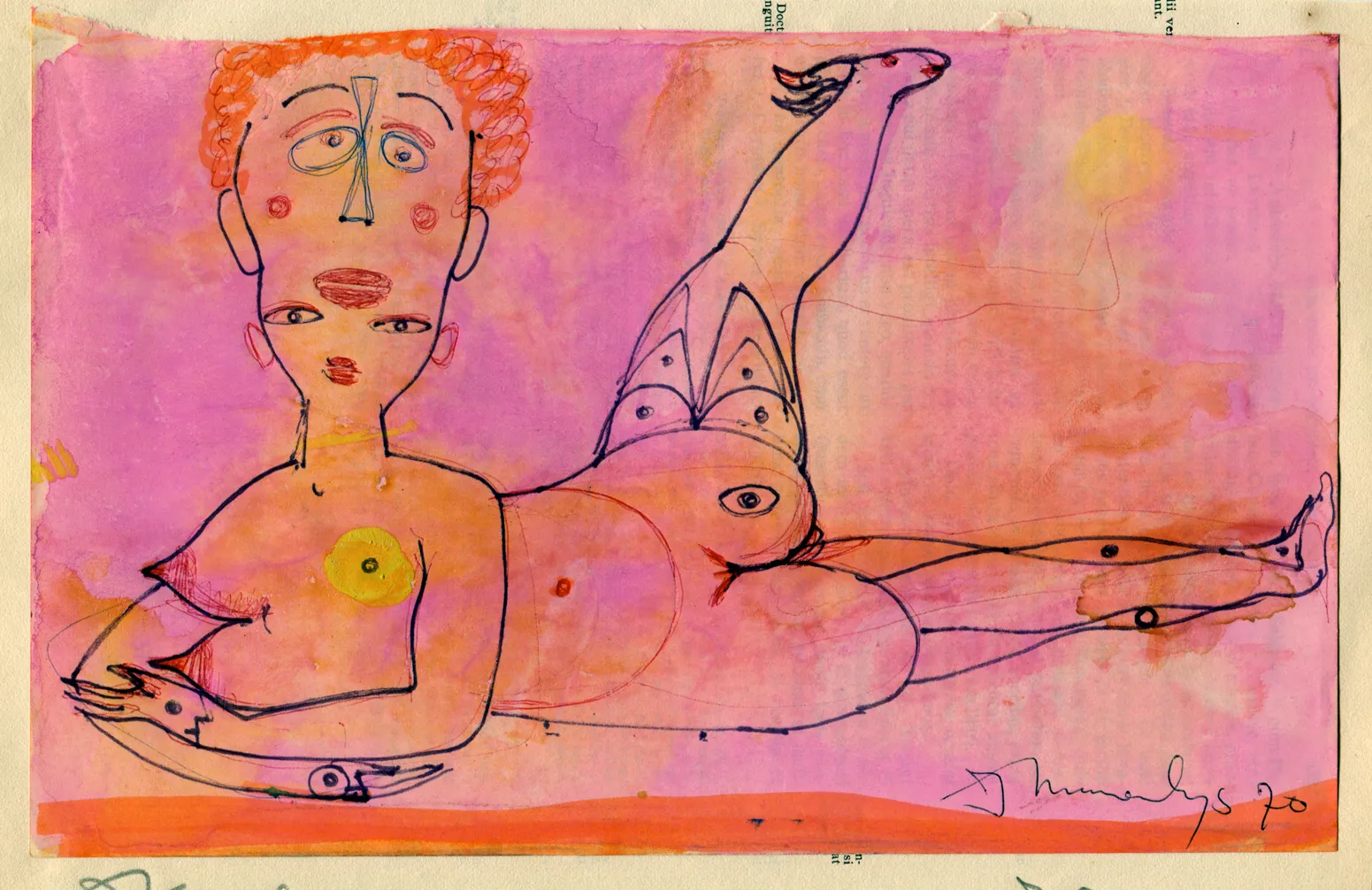 Dated - Nude - Signed - Woman