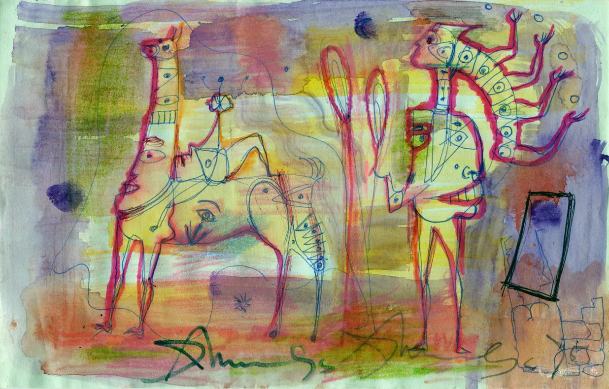 Animal - Dated - Figure - Signed
